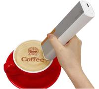 Penna portatile per stampante alimentare per Latte Art personalizzata, dispositivo Bluetooth portatile con cartuccia d'inchiostro e righello stencil