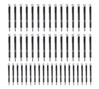 Penna professionale - 50 penne a scatto in metallo | Cancelleria alla con clip argentata multi-funzionale da scrittura per infermieristica, affari, professionisti, scuola, viaggi, casa