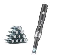 Penna professionale senza fili Microneedling con 20 cartucce di ricambio - micro ago regolabile professionale Derma Pen Microneedle macchina per la cura della pelle kit di strumenti per viso e corpo,
