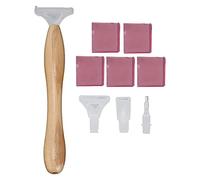 Penna Puntatore per Pittura con Strass, Set con Argilla, Accessori per Ricamo e Pittura con Cristalli - Design Ergonomico, Leggera e Durevole, Adatta per Nail Art e Lavori Manual