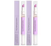 Penna Pusher for Olio for Cuticole 2 In 1, Penna for Olio for Unghie Pusher for Cuticole In Ceramica Penna for Cuticole for Unghie for Unghie Secche Danneggiate Idratare(2pcs)