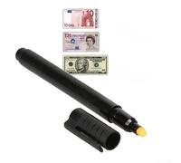Penna rilevatore di denaro Indicatore di controllo della valuta contraffatta per banconote Test di rilevamento banconote false Strumento di verifica dell'inchiostro nero portatile Business Retail