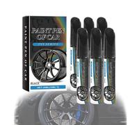 Penna Ripara Graffi su Cerchi Auto, Penna Ripara Graffi per Vernice Cerchi Auto Nera, Rimuovi Graffi Magico (6PCS)
