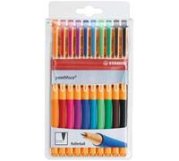 Penna Roller a inchiostro Gel - STABILO pointVisco - Astuccio da 10 - Colori assortiti