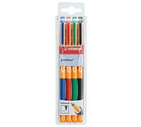 Penna Roller a inchiostro Gel - STABILO pointVisco - Astuccio da 4 - Colori asso