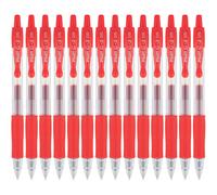 Penna roller Pilot G2 Premium Gel, punta extra fine 0,5 mm, confezione da 14, rossa