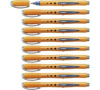 Penna Roller - STABILO worker+ fine - Tratto 0,3 mm - Confezione da 10 - Blu - N