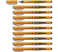 Penna Roller - STABILO worker+ medium - Tratto 0,5 mm - Confezione da 10 - Nero