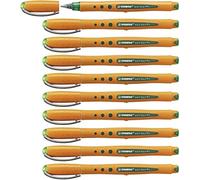 Penna Roller - STABILO worker+ medium - Tratto 0,5 mm - Confezione da 10 - Verde