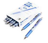 Penna Rollerball A Gel Retrattile Pentel Energel BLN75 0,5mm Blu 12 Pezzi