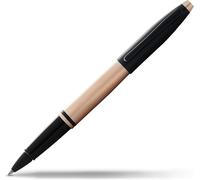 Penna Rollerball Cross Calais Rosa Oro Opaco Con Appuntamenti PVD Neri
