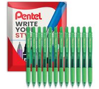 Penna Rollerball Retrattile Pentel Energel X BL107 0.7Mm Verde Astuccio Da 12