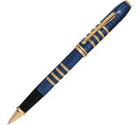 Penna Rollerball Traslucida Blu Cross Townsend 175° Anniversario Con Supporto