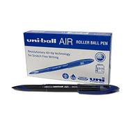 Penna rollerball UB-188-Micro Air, inchiostro blu Super Ink, a prova di manomissione, pennino per penna stilografica, scatola da 12 pezzi