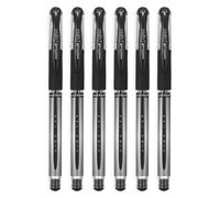 Penne UM-151S Signo Gel con impugnatura in gel, inchiostro gel Super Ink nero, a prova di manomissione, pennino in acciaio inossidabile da 0,7 mm, scatola da 12 pezzi