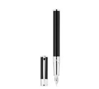 Penna S.T.Dupont D-Initial Unisex Sintetico Nero/Argento