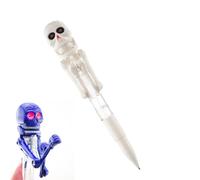 Penna Scheletro Di Halloween - Funny Boxing Skeleton Ballpoint Pen Con Luce A LED | Grip Ergonomico Per La Scrittura Comoda | Penna Decorativa Per Sala Da Studio, Classe, Ufficio O Festa Di Halloween