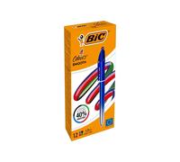 Penna sfera a scatto 4 Colori Smooth - 1.0 mm - fusto blu - Bic - conf. 12 pezzi