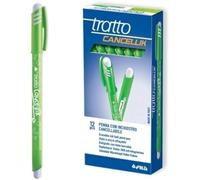 Tratto Penna a sfera cancellabile Cancellik 1,0 mm Verde chiaro – Confezione da 12