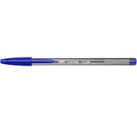 Penna sfera grande Bic Cristal - Punta spessa 1,6 mm - Tratto 0,60 mm - Inchiostro a base di olio - Traslucido - Colore blu NEW