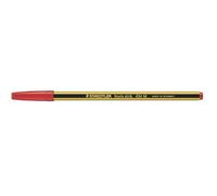 Staedtler [10 pack] Noris Stick Penna a Sfera Confezione da 10 Pezzi, Colori A Scelta, Nera,Blu e Rosso (rosso)