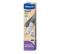 Pelikan Penna roller Twist® eco per destrimani e mancini, grigio ripieghevole