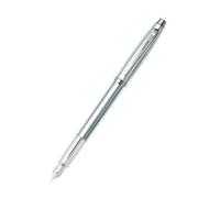 Penna Sheaffer Premium 100 cromata spazzolata/placcata nichel con punto bianco S