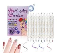 Penna Smalto 10 Colori Asciugatura Rapida e Durevole per Manicure