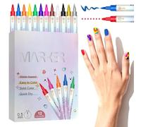 Penna Smalto Kit Design Con 12 Colori Ad Asciugatura Rapida