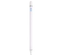 Penna smartphone/Tablet/laptop touchscreen a punta fine alluminio Bianca
