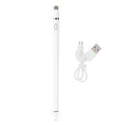 Penna stilo a doppia estremità per iPad Pro iPhone Samsung, non richiede Bluetooth Punta fine da 1,6 mm Penna stilo digitale attiva ricaricabile, Lo