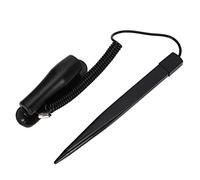 Penna stilo a resistenza ASHATA Plastica nera alta sensibilità per touch screen di navigazione per auto, penna stilo Penna touch con filo a molla 70 cm dopo lo stretching, per macchine POS touch scree
