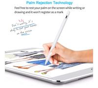 Penna stilo attiva per Apple iPad Pro 2018-2020, con punta in fibra di carbonio, ricarica rapida, attacco magnetico e alta sensibilità, ideale per