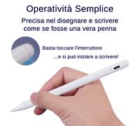 Penna Stilo attiva per ipad e iphone scrivi, disegna comodamente sul tuo tablet