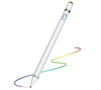 Penna stilo attiva per schermi touch, stilo ricaricabile con riconoscimento del palmo e design della punta 2 in 1, penna digitale a punta fine per