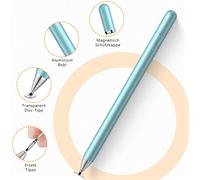 Penna stilo attiva, stilo di precisione compatibile con schermi touch, punta fine ricaricabile per dispositivi universali, elegante design in