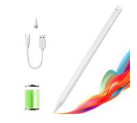 Penna stilo Bluetooth per iPad 2018 2019 2020 Tutti i modelli con telecomando dell'otturatore della fotocamera, sensibilità all'inclinazione, display del livello della batteria, matita di rifiuto del