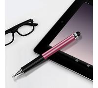 Penna stilo capacitiva di precisione, design elegante, sensazione di vera penna per dispositivi touchscreen universali, punta a disco trasparente ad
