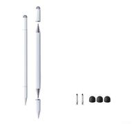 Penna stilo magnetica con design esteso compatibile con tutti i dispositivi touchscreen, offre una presa comoda e un ingresso touch preciso per attività creative e lavorative (bianco)