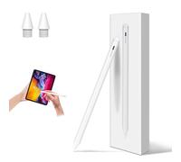 Penna stilo per iPad 2018-2024, ricarica rapida con sensibilità di inclinazione Palm Rejection, compatibile con iPad Air M2/3/4/5/6, Mini 5/6/7, iPad 6/7/8/9/10, Pro 11"/12,9"/M4