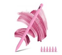 Penna stilo per iPad 2018-2025 con Palm Rejection e Power Display, matita per iPad 11/10/9/8a/7a/6a Air M3/M2/5/4/3 Pro 11"/12,9"/M4/M5 Mini 7/6/5th (rosa)