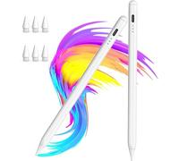Penna stilo per iPad 9a e 10a, confezione da 2 pezzi Apple Pencil W/Palm Rejection&Tilt/ricarica rapida per Apple iPad (2018-2024) 10/9/8/7/6a generazione, iPad Pro 12,9/11/13" M4, iPad Air 3/4/5/6