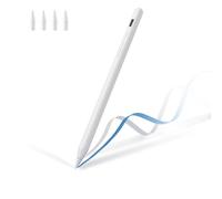 Penna stilo per iPad 9a e 10a generazione, Active Pencil per iPad 10/9/8/7/6a generazione, iPad Pro 12,9"/11"/M4, iPad Air 3/4/5/M2, iPad Mini 5/6, senza Bluetooth, bianco