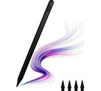 Penna stilo per iPad, con sensibilità alla pressione e funzione multi-punto anti-falsificazione, ricarica rapida in 20 minuti per iPad/Mini/Pro/Air 2018-2023 (nero)