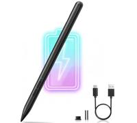 Penna Stilo per Microsoft Surface, 4096 Sensibilità Pressione, Palm Rejection, Magnetica,per Surface Pro 11/10/9/8/7/6/5/4/3/X,Surface Go 4/3/2/1,Laptop 6/5/4/3/2/1,Surface Studio/Book 3/2/1 （Nero）