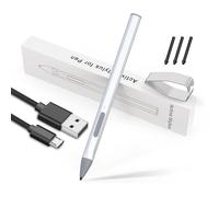 Penna stilo per Microsoft Surface Pro 9/X/8/7/6/5/4/3, Surface Go/Go2/Go3, Book4/3/2, Surface Laptop/Studio (argento)