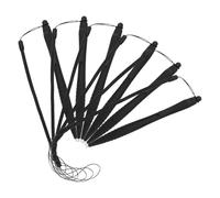 Penna Stilo per Schermo Resistivo Nero Abs con Laccio 6 Pezzi | Supporto con Cappuccio, Precisione Touch e Protezione Schermo, per Pos e Uso Domestico nel Disegno