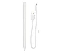 Penna Stilo per Tablet, Penna Touch Screen Facile da Usare Alta Precisione con Indicatore LED per il Disegno (WHITE)