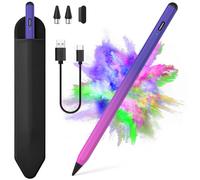 Penna stilo per touch screen iOS e Android, Active Pencil per Samsung, penne stilo digitali intelligenti per tablet Lenovo/Huawei/Vivo/Mi, iPhone/Google Pixel Smart Phone Disegno e scrittura (viola