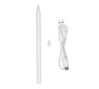 Penna stilo Sunicon, penna per tablet con sensibilità all'inclinazione in lega di alluminio, 3 luci, display del livello della batteria, adsorbimento laterale con punta (Blanco)